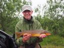 John Rennolds with 3 lbs 2oz St Johns trout